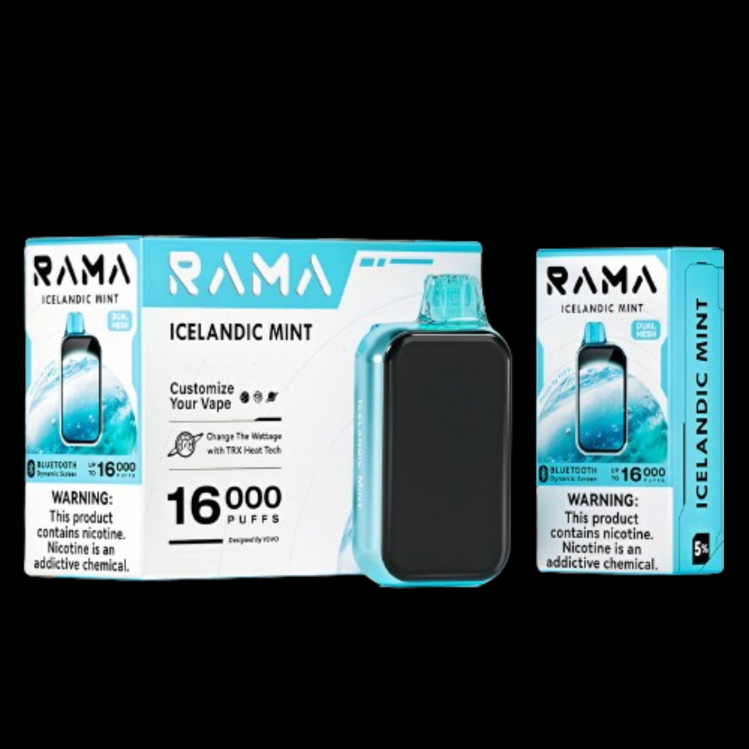 Icelandic Mint – Rama 16000 Puffs: A Refreshingly Cool Vaping Experience