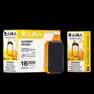 Raspberry Orange – Rama 16000 Puffs: A Delightful and Long-Lasting Vaping Experience